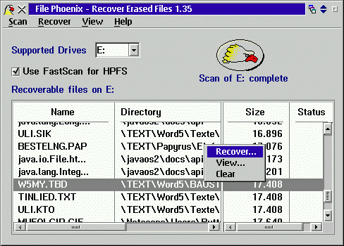 [Screenshot: File Phoenix]