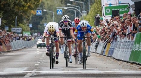 Profi-Radrennen: Deutschland-Tour-Etappe in  Marburg