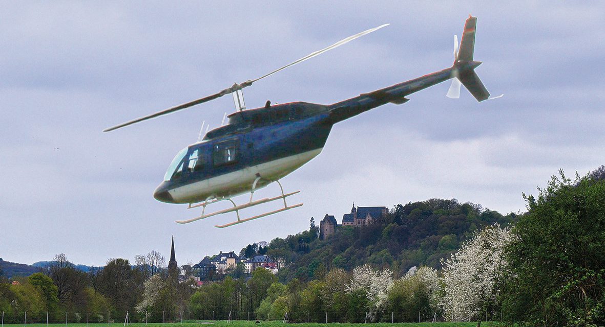Mit dem Heli zum Flugplatz Afföller