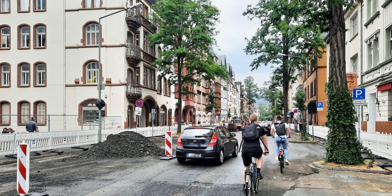 Biegenstraßen-Baustelle: Mehr Platz fürs Fahrrad