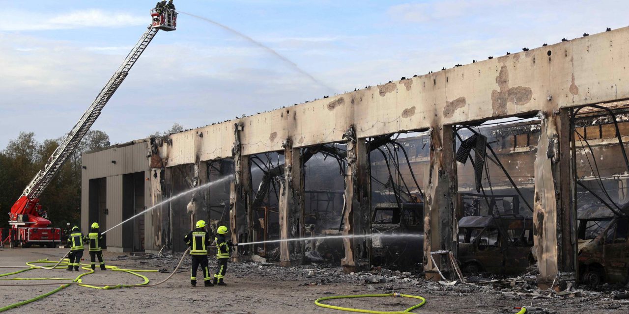 Großbrand bei der Feuerwehr Stadtallendorf