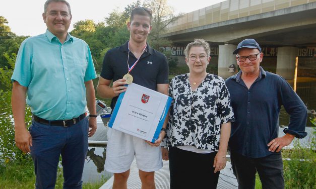 Sportplakette für Marc Weber
