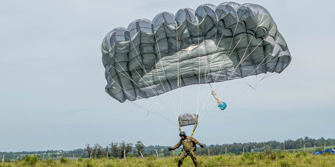 Fallschirmjäger im Gesundheitsamt