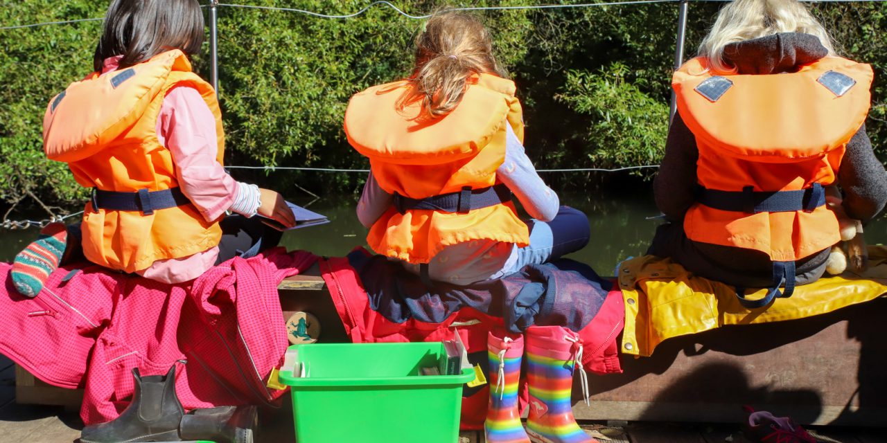 Auf dem Fluss unterwegs