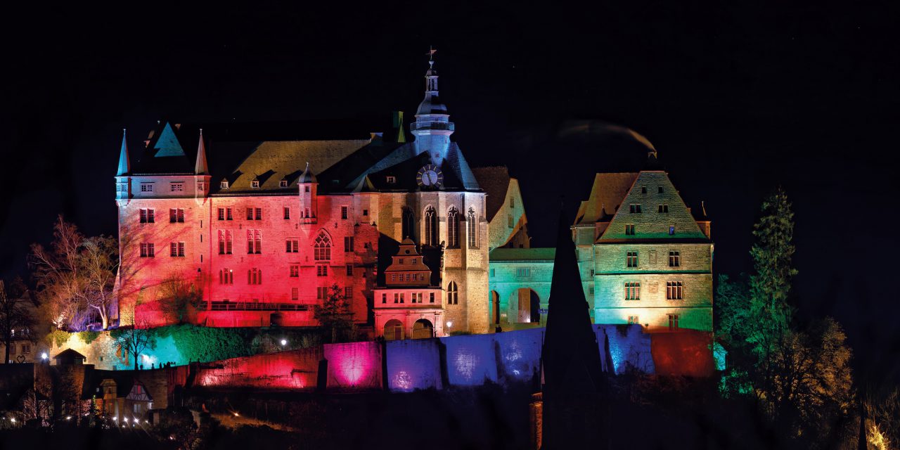 Ein Lichtermeer in der Stadt