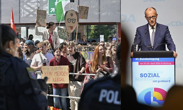 5000 Menschen protestieren gegen Merz in Marburg