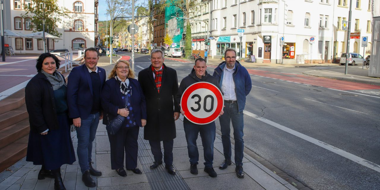 Zukünftig Tempo 30 in Innenstadt